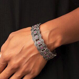 Paparazzi Jewelry Accessories - Rapturous Romance - Pink Bracelet - Vintage